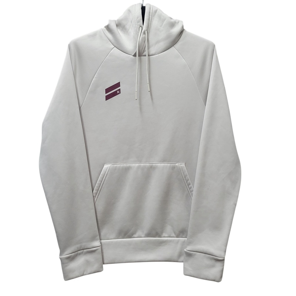 Hurley Men's Long Sleeves Hoodie Sweatshirt Beige Size Small